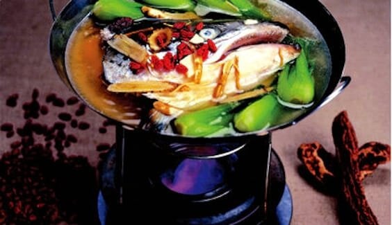 挪威三文魚頭湯